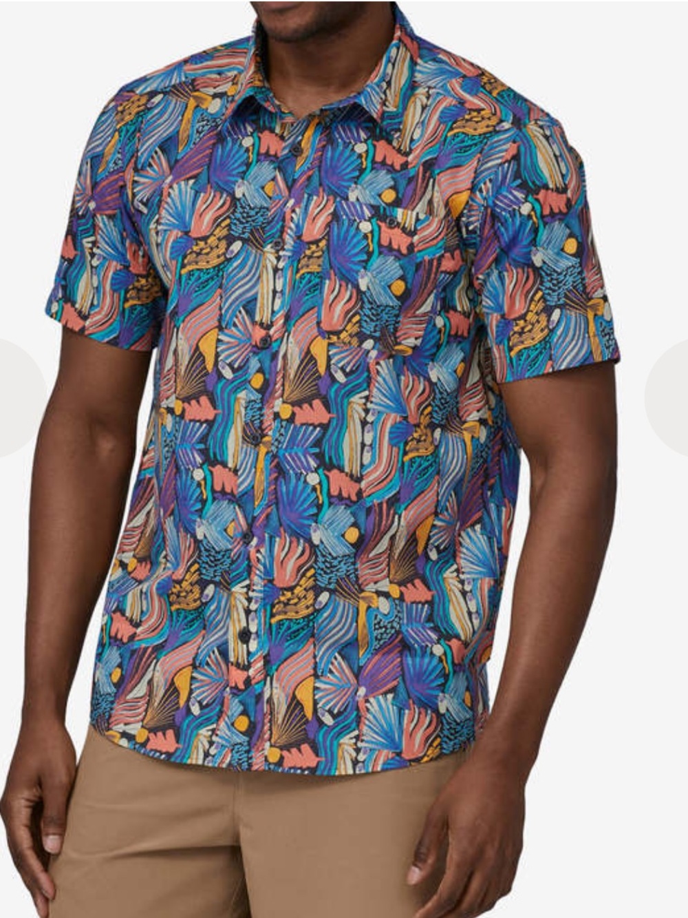 Patagonia Go To Shirt 50th Limited Geometric Joy Pitch Blue 52691 Men’s XL